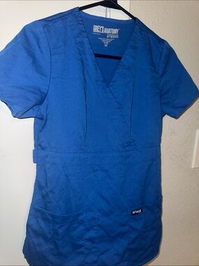 Grey's Anatomy Royal Blue Short Sleeve Scrub Top